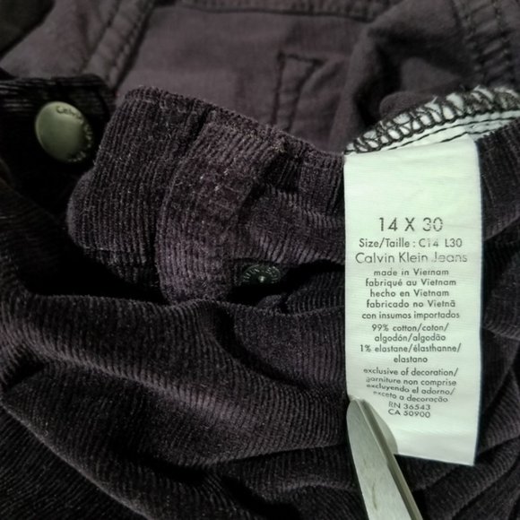 Calvin Klein Black Warm Fleece-Like Jeans - Picture 6 of 8